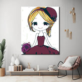 Malen nach Zahlen Little Princess mit Kappe